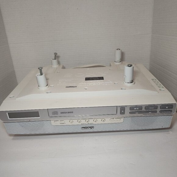 Sony ICF-CD523 Mega Bass CD Player Clock Radio Under Kitchen Cabinet --  READ - Picture 1 of 13